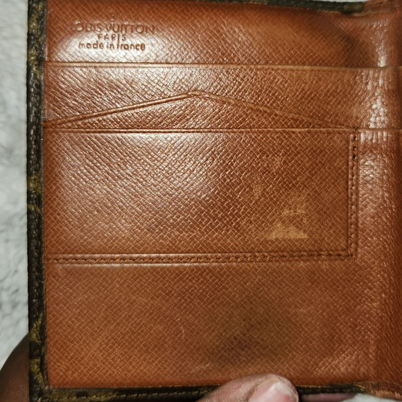 LOUIS VUITTON MONOGRAM CANVAS DOUBLE SNAP VINTAGE  WALLET ! - Picture 5 of 16